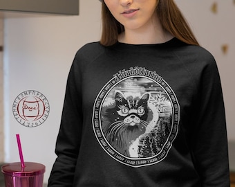 Yule Cat Sweatshirt, Jolakotturinn, Icelandic Christmas, Gledileg Jol, Scandinavian Christmas Sweater Gift