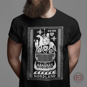 Viking Shieldmaiden Norse Female Warrior Runes' Unisex Tri-Blend T-Shirt