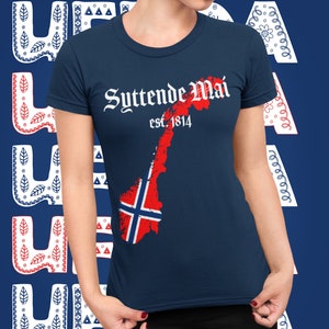 Syttende Mai Shirt, 17th Of May, Norwegian National Day, Nasjonaldag, Norway Map Flag, Norway Gift