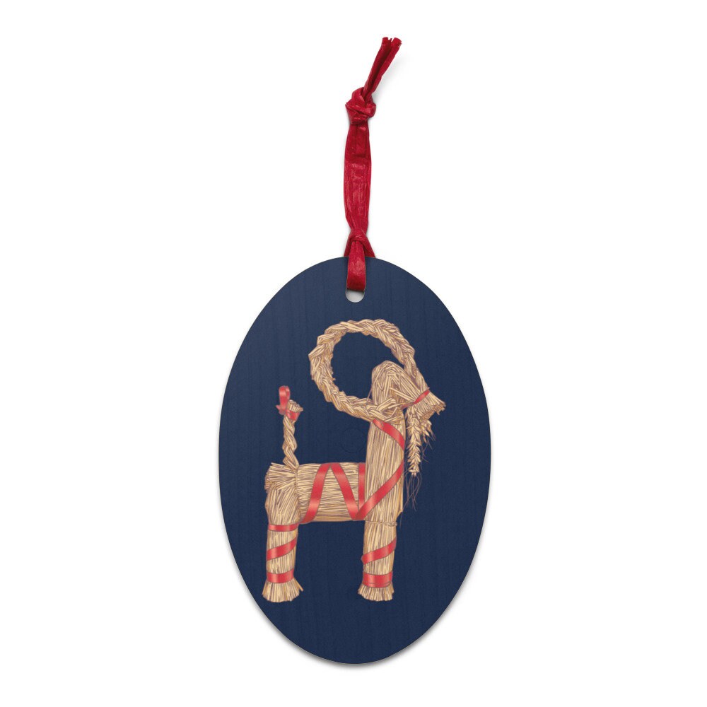 Yule Goat Ornament, Julbock, Straw Yule Goat, Scandinavian Wooden