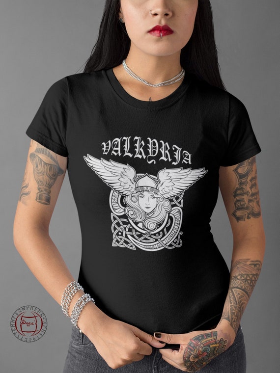 Womens Viking Valhalla Valkyrie Wings Norse Mythology T-Shirt Gift Womens Viking Valhalla Valkyrie Wings Norse Mythology T-Shirt Gift