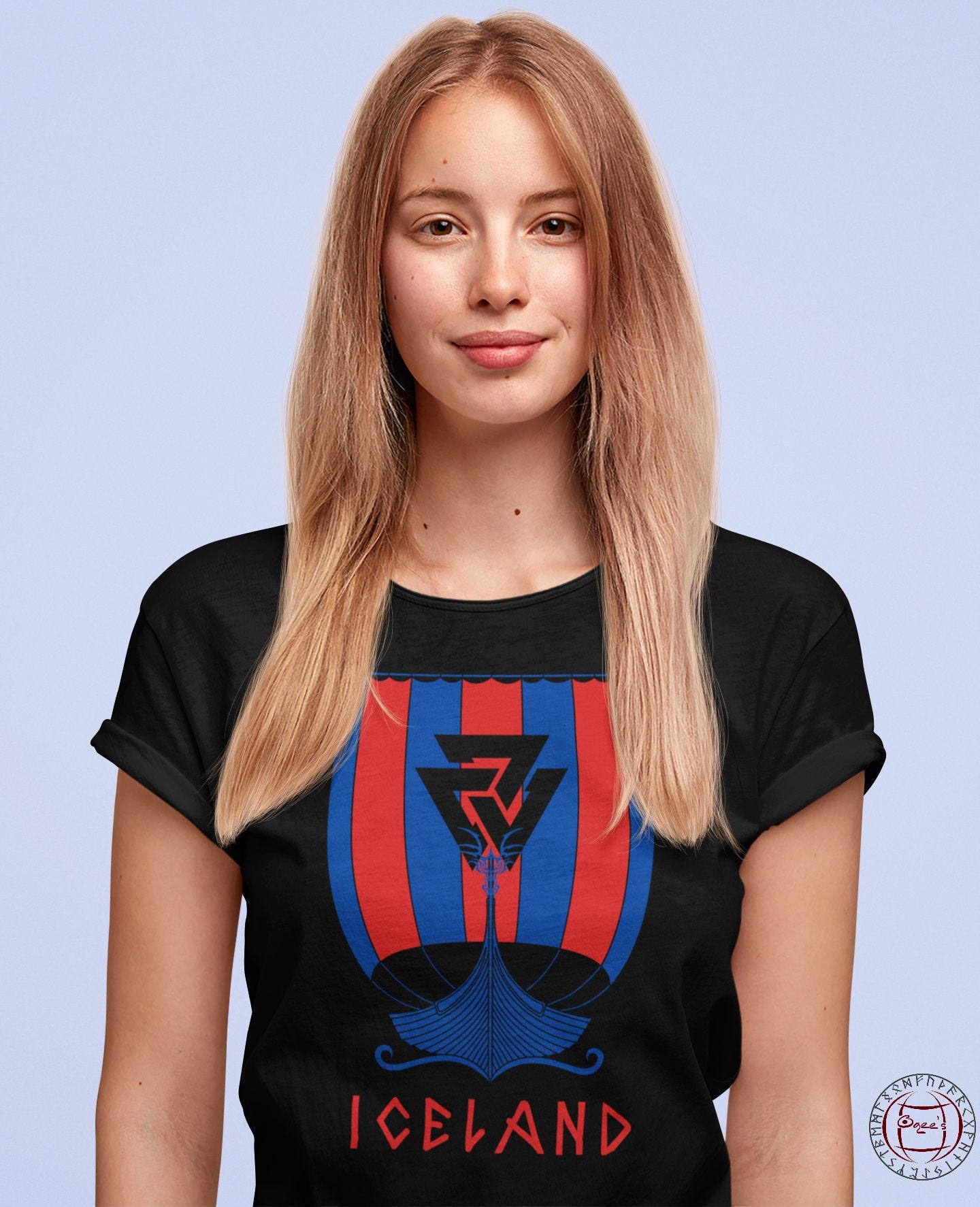 Island Shirt, Wikinger Schiff, Valknut, Isländische Flagge, Drakkar Drachenboot, Isländer Geschenk