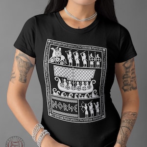 Viking Odin Shirt, Horse Sleipnir , Viking Warriors, Drakkar Dragon Boat, Norse Runes