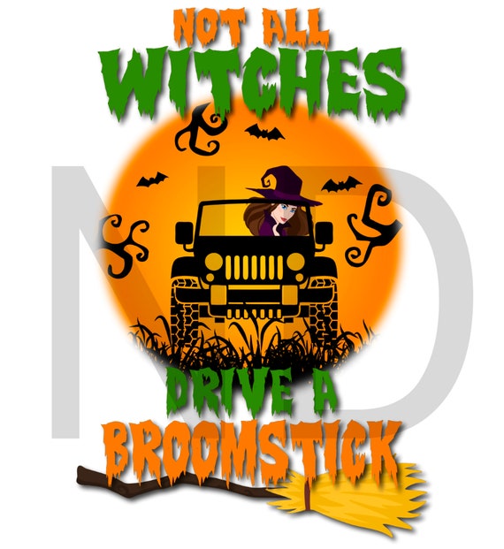 Download Halloween transfer witch jeep sublimation transfer mug | Etsy