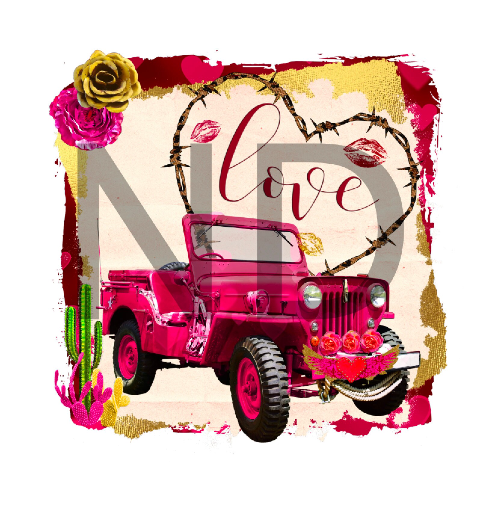 Valentine Jeep valentines day transfer xoxo sublimation Etsy