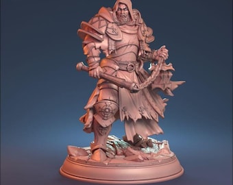 Male Cleric of the Light // Flail Paladin // Temple Guard // Dnd Mini