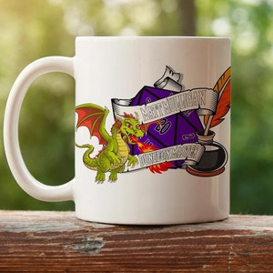 Personalized Dnd Gift for DM, Custom Dungeons and Dragons Cup, Tabletop Present for Player, Dungeon Master Gift for Dnd, TTRPG Accessories