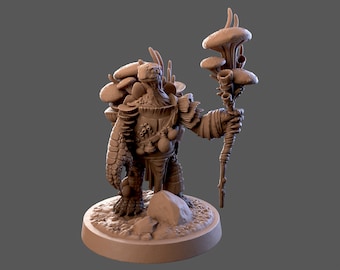 Mushroom Tortle Miniature, 3D Printed RPG Mini (25mm)