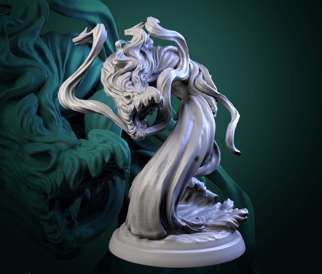 Sea Spirit Miniature DND Ocean Wraith Ghost Tabletop RPG Water Spirit ...