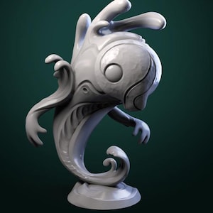 Baby Water Elemental | Cute Element Monster | Sea Spirit | Dnd Mini | Miniatures