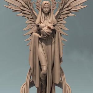 Female Holy Aasimar // Divine Deva // Angel of the Celestial Plane // Dnd Mini