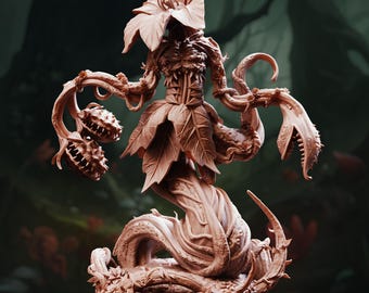 Plant Monster Mini: 32mm D&D Giant Thorn Blight - Thornmother, Corrupted Forest Blight