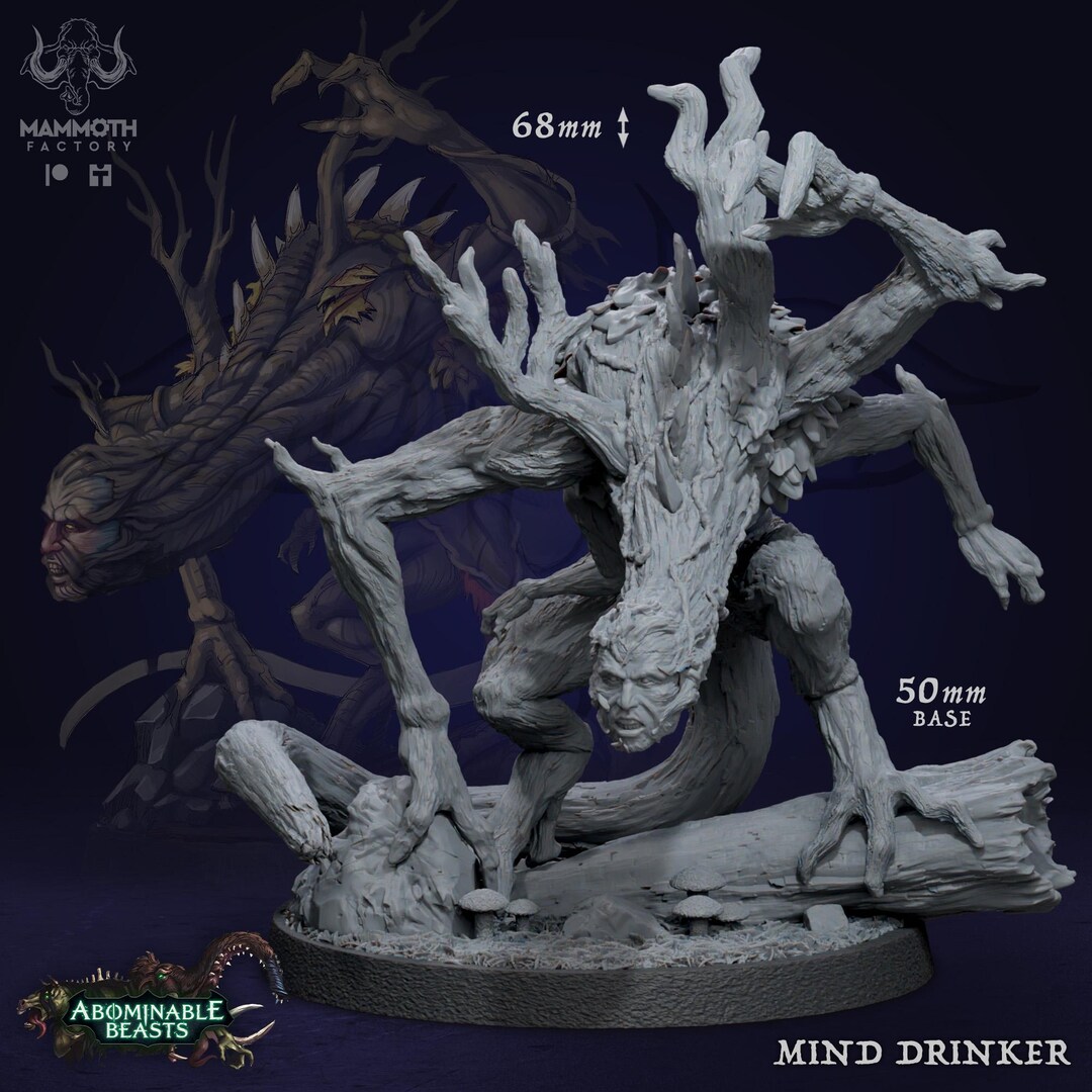 Tree Mini Monster Tree Horror Monster Miniature Forest Abomination DND Boss Monster ...
