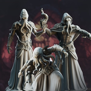 Flayer Priests // Eldritch Cleric // Void Clergy // Dnd Mini