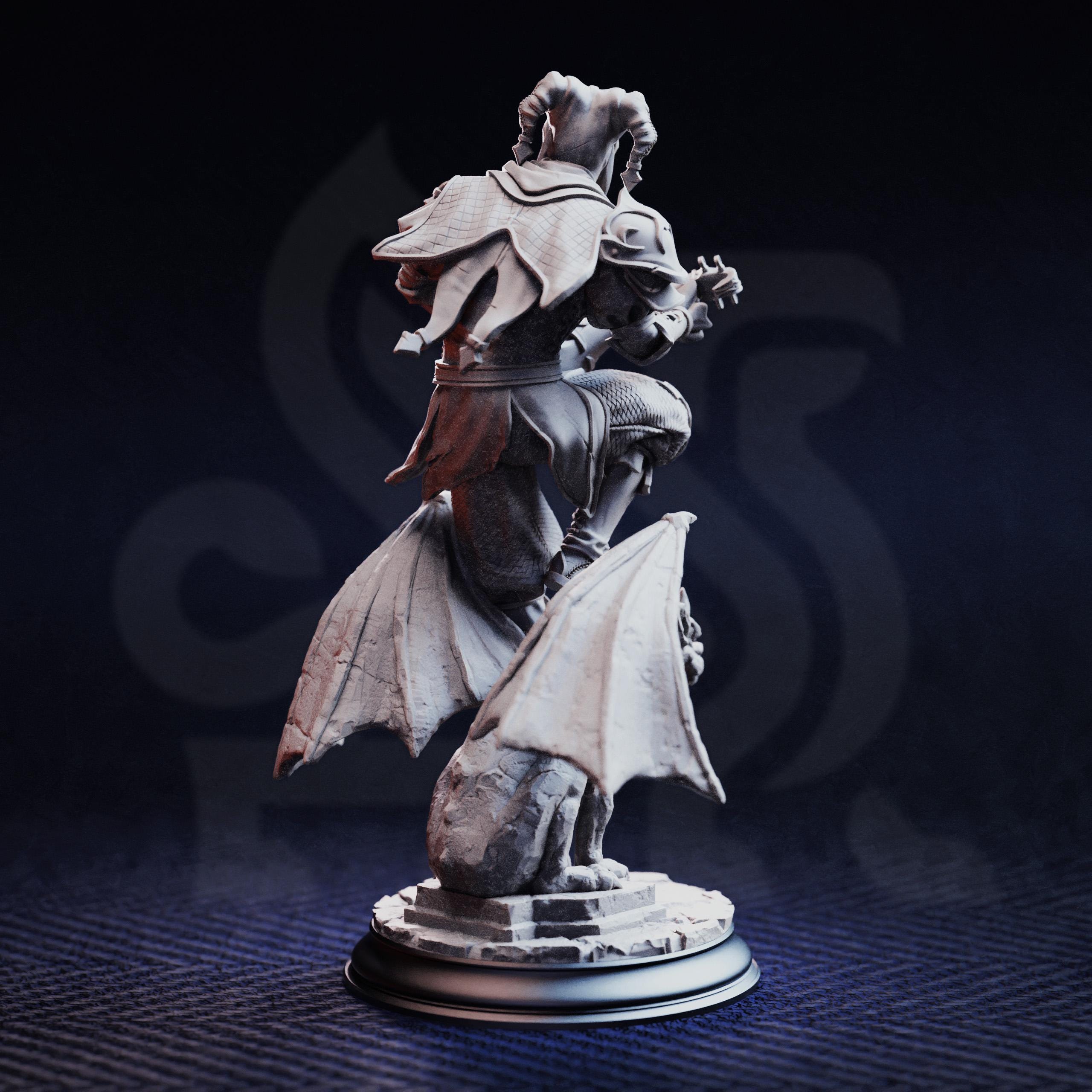 Fantasy Bard Miniature DND Musician Character Lute Player Tabletop RPG ...