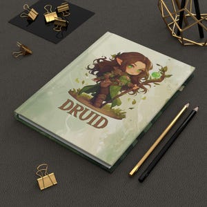 Dnd Druid Journal // Notitieboek DND Player // Notitieboek met harde kaft // Dnd Player-cadeau