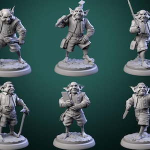 Water Deep Gnomes // Sea Gnomes // Deep Gnome Nobles // Dnd Mini