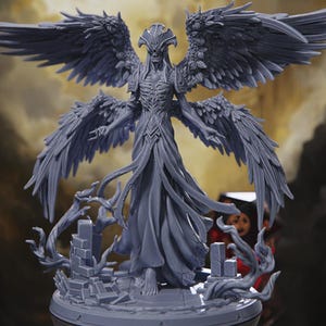 Foreboding Angel - Celestial Watcher - Necrotic Deva - Aasimar Demon - Angelbane - Dnd Mini
