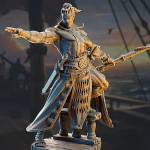 Dnd Pirate Goliath Mini - Giant First Mate - Pirate Ship Crew - Pirate Barbarian DND - Dnd Mini