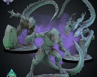 Cave Monster Mini: 32mm D&D Void Demon Miniature - Shadow Stalker Beast