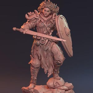 Paladin Knight // Nobel Commander // Plate Warrior // Dnd Mini // Miniatures