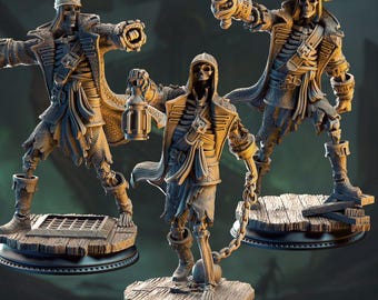 Undead Pirate Scallywags Mini - Dnd Skeleton Pirate - Pirate Zombie - Undead Pirate Crew - Ghostship Encounter - Revenant Pirates - Dnd Mini