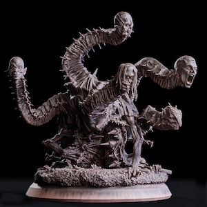 False Hydra Mini Dnd | Miniature Hydra | False Hydra Monster Mini | 75mm Mini | Dnd Giant Monster | Amnesia Beast | BBEG