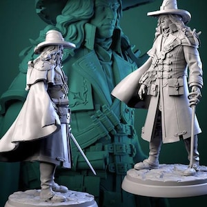 Vampire Hunter | Daywalker | Monster Slayer | Dnd Mini | Miniatures image 1