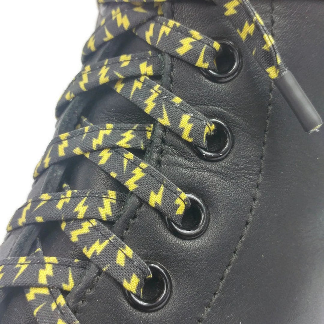 yellow black laces