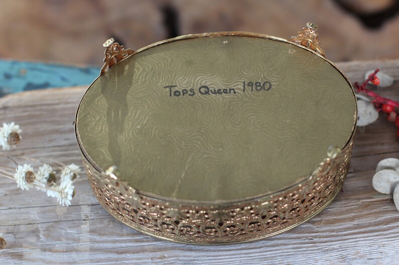 Antique French Victorian Roses Wreath Jewelry Box Rare Vintage Floral Bronze Jewelry Box Unique Gold Rose Matson Filigree Ormolu Stylebuilt