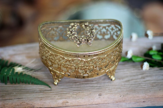 Antique Stylebuilt Beveled Glass Filigree French … - image 7