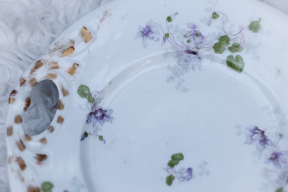 Vintage Limoges France W.G. Floral Purple Flowers… - image 3