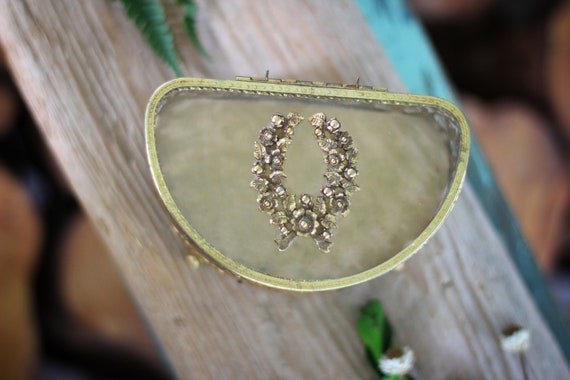 Antique Stylebuilt Beveled Glass Filigree French … - image 3