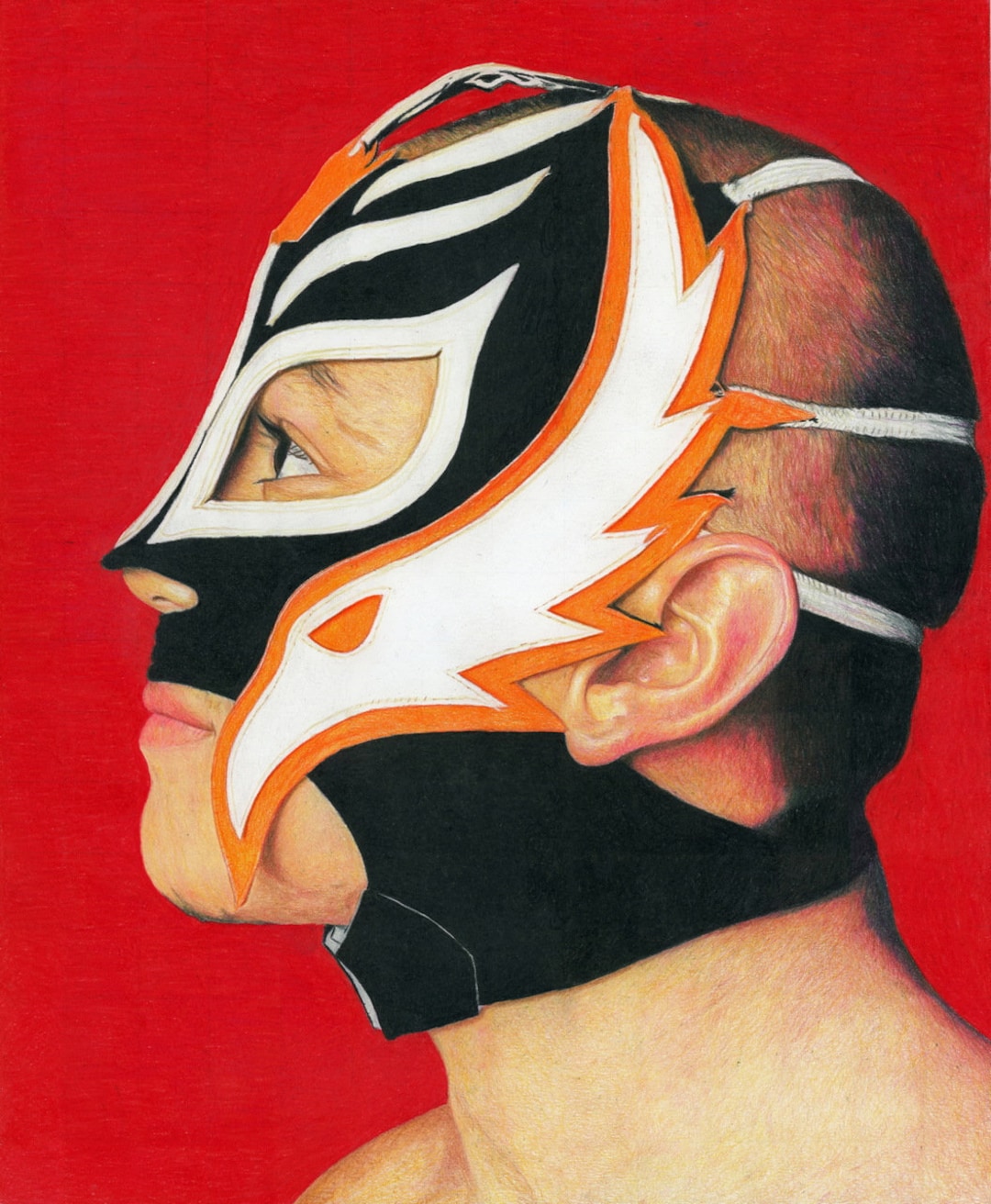 Rey Mysterio Art Print Framed Art Print Pencil Drawing Etsy