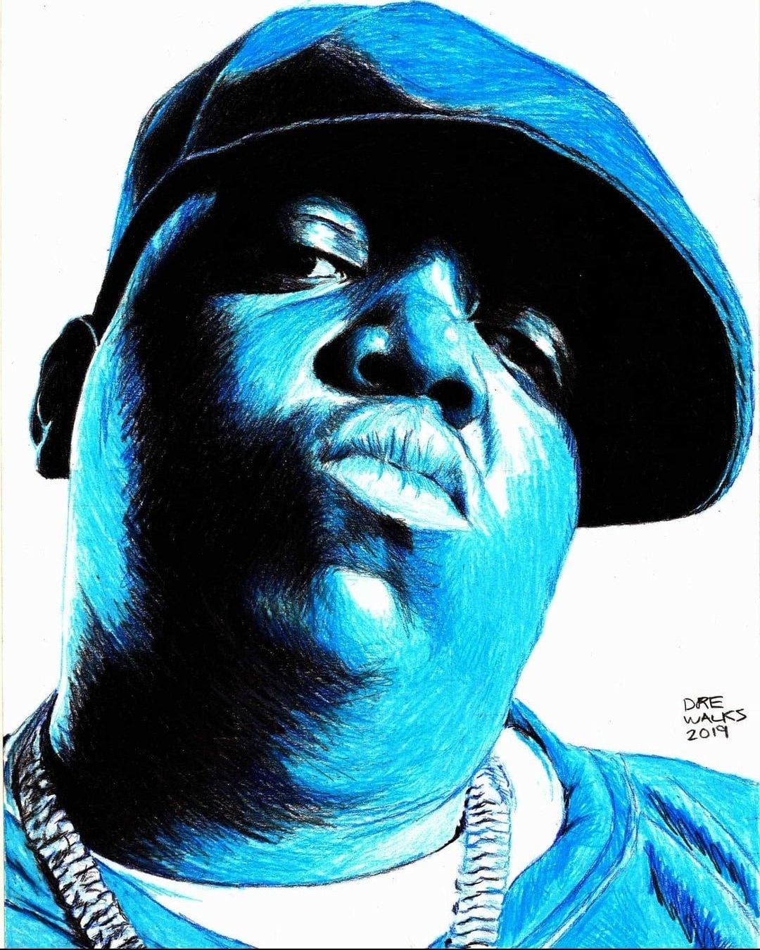 The Notorious B.I.G. 油絵 The Notorious B.I.G. — CGDiaz Art