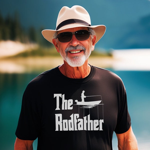 Das Rodfather Shirt - Angeln T Shirt - Fischer Shirt - Lustiges Angeln Shirt - Angeln Geschenke - Vintage Angeln T Shirt - Vatertag