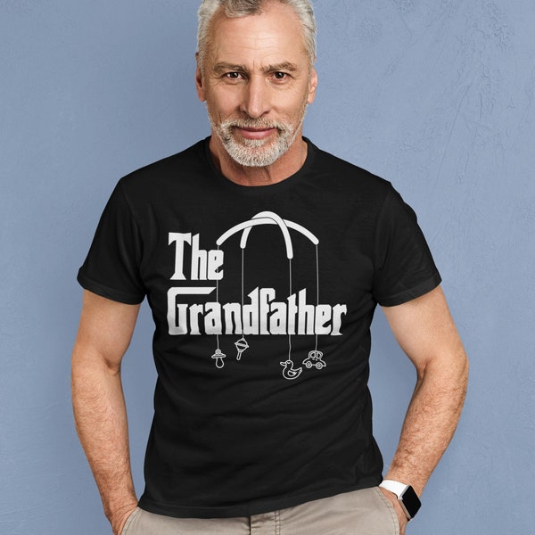Das Großvater-T-Shirt – Geschenk für Großväter – Vaterschaftsshirt – Babyankündigung – lustiges Zitat – zukünftiger Opa – Schwangerschafts-T-Shirt