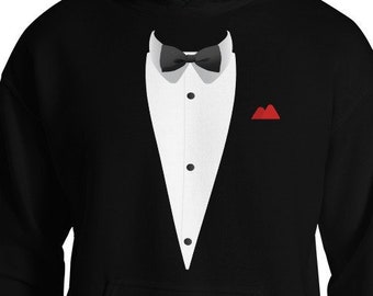 tuxedo sweatshirt