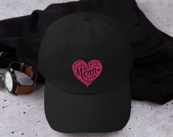 Embroidered Hat - Best Mom Ever - Adjustable Cap - 100% Cotton Cap - Perfect Gift for Mothers Day