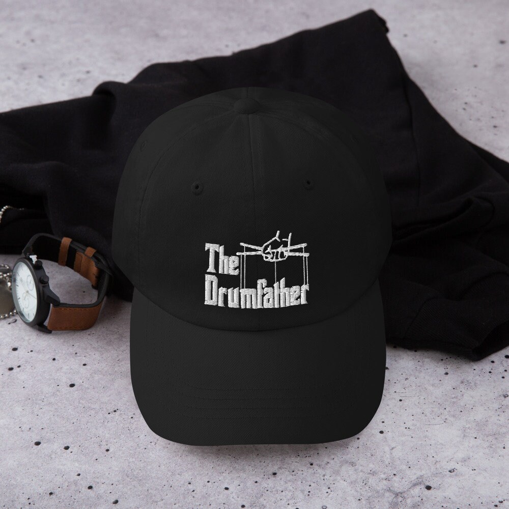 Buy The Drumfather Embroidered Cap Drummer Cap Drums Cap Music Rock Band  Drum Embroidery Gift for Dad Father's Day Musician Online in India 