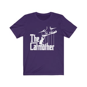 The Catmother Shirt Crazy Cat Lady Funny Cat T Shirt Gift for Mom Funny Kitty Shirt Mom Gift Cute Cat Tshirt Gift for Girls Purple