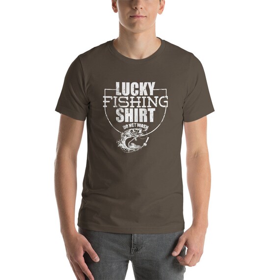 Lucky Fishing Shirt, Fisherman Shirt, Fishing Unisex T-shirt