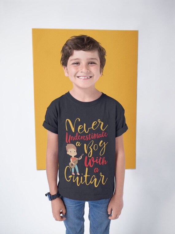 boys guitar tshirt