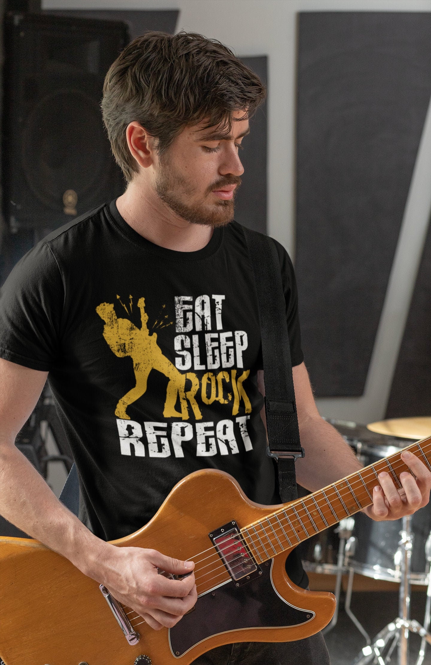 Eat Sleep Rock Repeat Unisex T-shirt Funny Gift for - Etsy