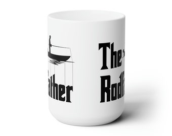 The Rodfather 15oz White Mug - Fishing Mug - Fisherman Mug - Fishing Rod Mugs - Funny Quote - Ceramic Mug 11oz  - Coffee Mug - Tea Mug