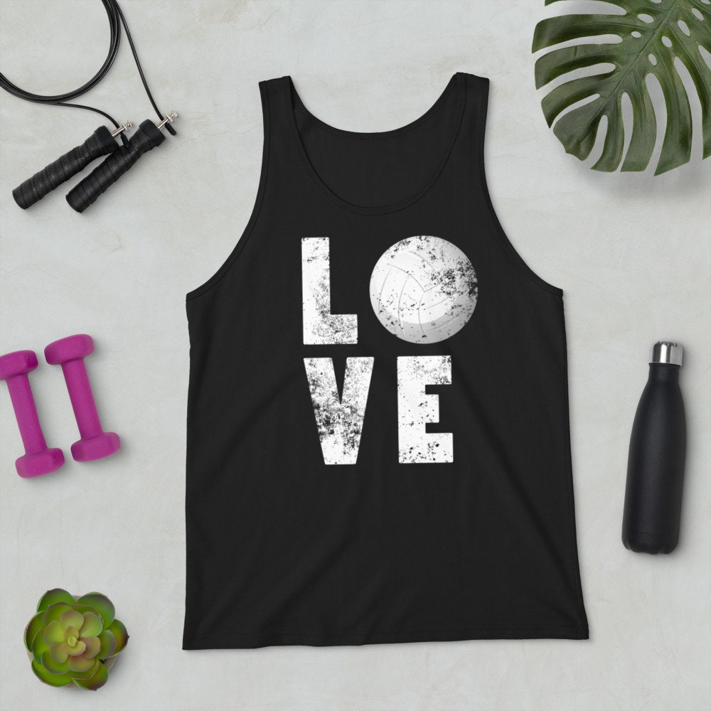 Love Volleyball Unisex Tank Top Volleyball Coach Tshirt | Etsy