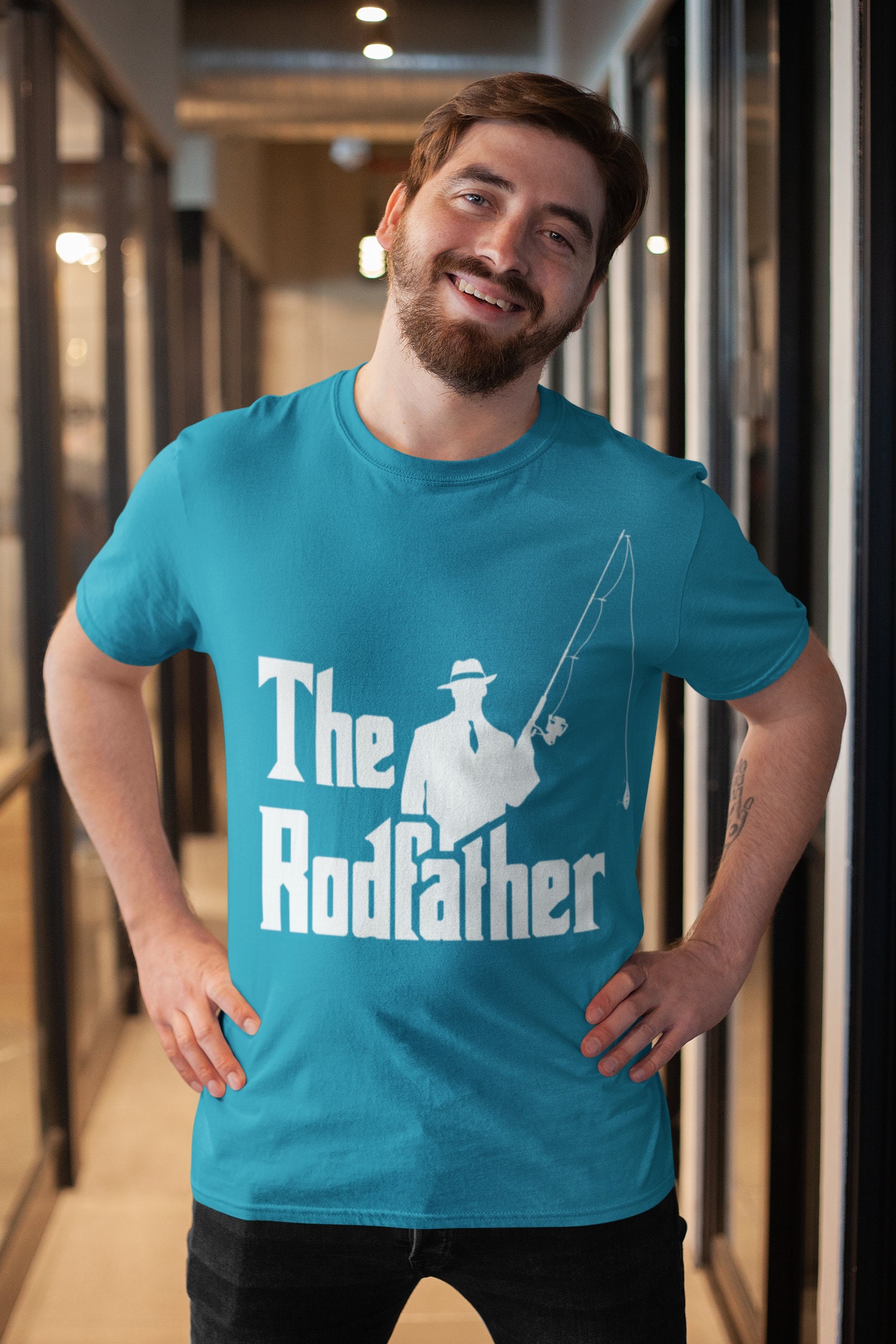 The Rodfather Shirt - Fishing T Shirt - Fisherman Shirt - Funny Fishing Shirt - Fishing Gifts - Vintage Fishing T Shirt - Father's day