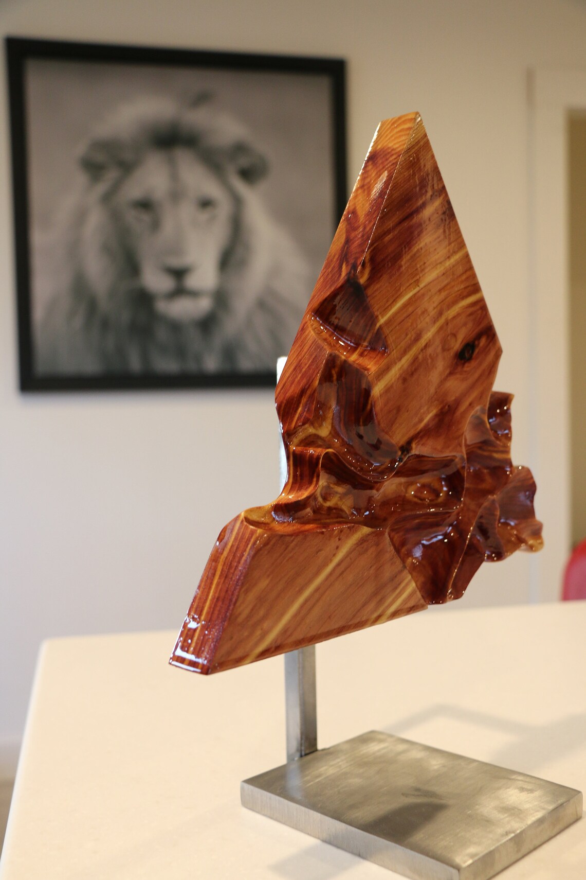 Rare Juniper Wood Contemporary Art Carving Fade Away Etsy