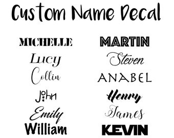 Custom Name Vinyl Decal | Name Sticker | For Yetis/Tumblers/Mugs/Cups/Cars Vinyl Sticker | Custom Vinyl Decal | Personalized Vinyl Decal