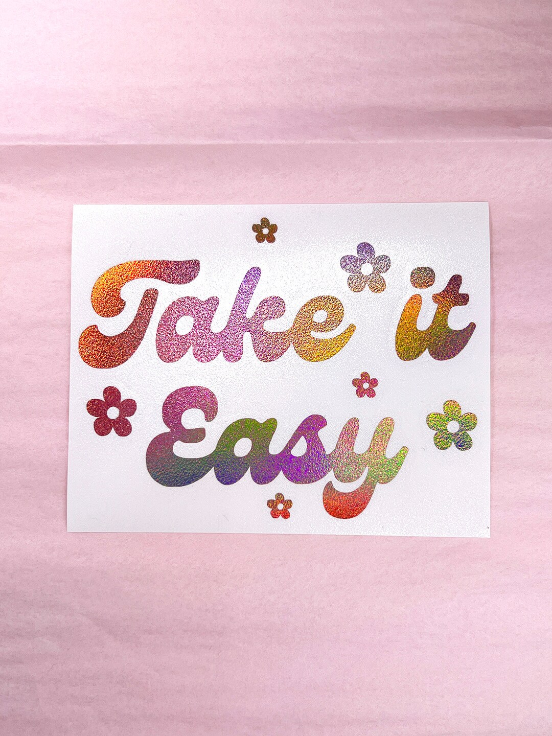 Take It Easy Vinyl Decal Bumper Sticker for Car Window - Etsy